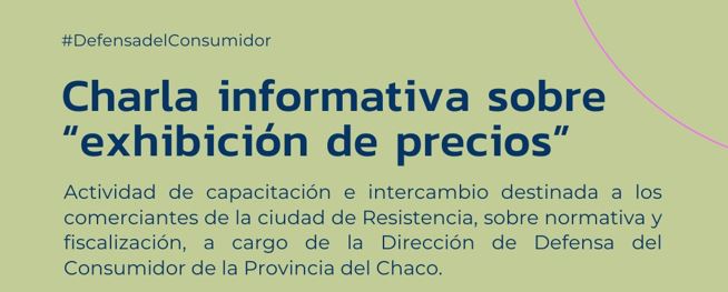 Charla informativa sobre Exhibición de precios