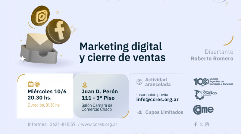 Capacitación: << Marketing Digital y Cierre de Ventas >>